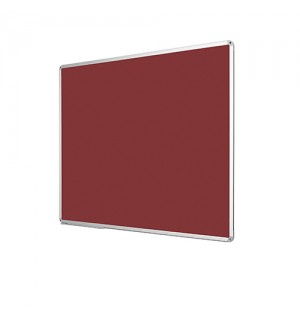 Penguen 90 cm x 120 cm Alüminyum Çerçeve Duvara Monte Bordo Kumaşlı Pano