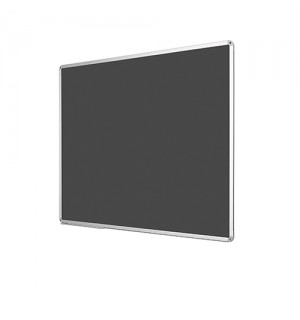 Penguen 90 cm x 120 cm Alüminyum Çerçeve Duvara Monte Gri Kumaşlı Pano