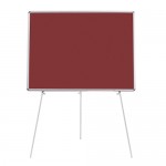 Penguen 90 cm x 120 cm Teleskopik Ayaklı Bordo Kumaşlı Pano