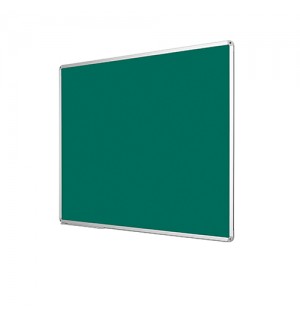 Penguen 60 cm x 270 cm Alüminyum Çerçeve Duvara Monte Yeşil Kumaşlı Pano